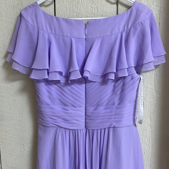 AZAZIE lavender bridesmaids dress, size A10. 100% polyester material. - Picture 6 of 6
